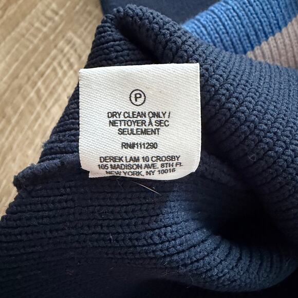 Derek Lam 10 Crosby Striped Colorblock Sweater Womens Small Wool Knit - Picture 13 of 15